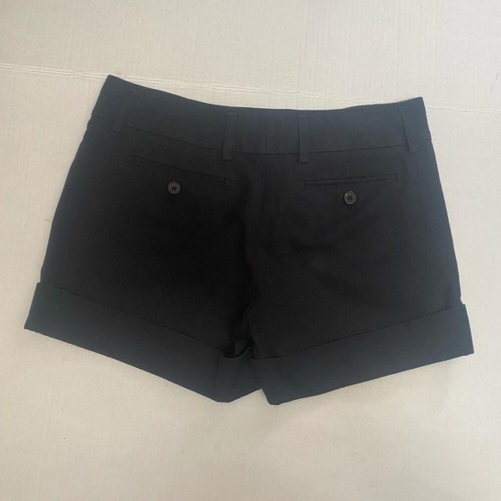 ARITZIA BABATON Black Folded Hem Pocket Shorts Size 0 - Picture 2 of 3
